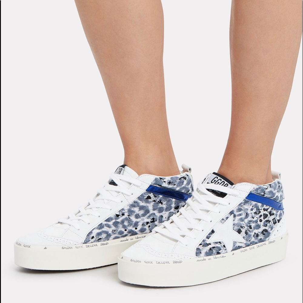 GOLDEN GOOSE MID STAR PLATFORM SNEAKERS